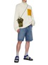 Figure View - Click To Enlarge - JW ANDERSON - Merino Wool Turtleneck Jumper With Contrasting Patch Pocket