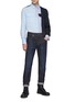 Figure View - Click To Enlarge - NEIL BARRETT - Japanese Speckled Denim Washed Skinny Jeans