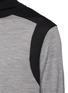 - NEIL BARRETT - Asymmetric Colour Blocking Wool Knit Turtleneck Sweater