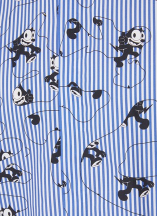  - NEIL BARRETT - Felix The Cat' Camouflage Print Striped Shirt