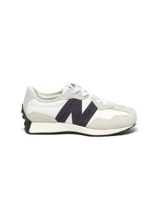 Main View - Click To Enlarge - NEW BALANCE - '327' Side Logo Print Elastic Lace Kids Sneakers