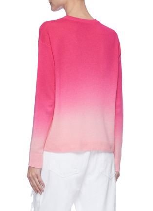 Back View - Click To Enlarge - ALICE & OLIVIA - 'Gleeson' dip dye crewneck sweater