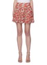 Main View - Click To Enlarge - ALICE & OLIVIA - 'Sherley' floral print ruffled mini skirt