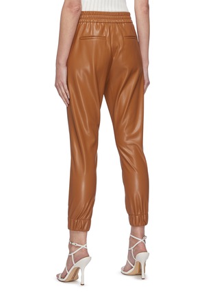 Back View - Click To Enlarge - ALICE & OLIVIA - 'Pete' vegan leather jogger pants