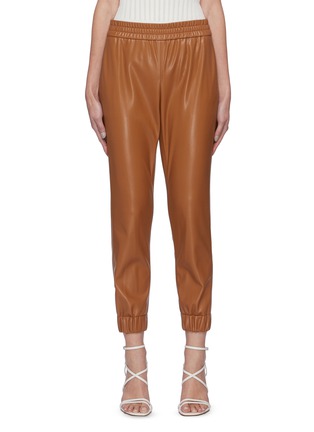 Main View - Click To Enlarge - ALICE & OLIVIA - 'Pete' vegan leather jogger pants