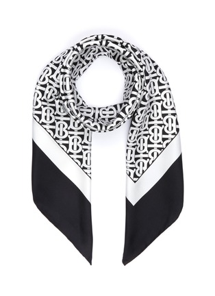 Main View - Click To Enlarge - BURBERRY - Monogram Silk Scarf