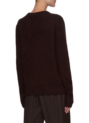 Back View - Click To Enlarge - THE ROW - Cashmere Silk Blend Knit Crewneck Sweater