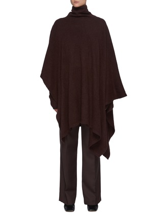 Main View - Click To Enlarge - THE ROW - Turtleneck Cashmere Silk Blend Poncho