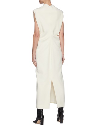 Back View - Click To Enlarge - THE ROW - V Neck Midi Dress