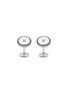 Main View - Click To Enlarge - TATEOSSIAN - Button embellished rhodium cufflinks
