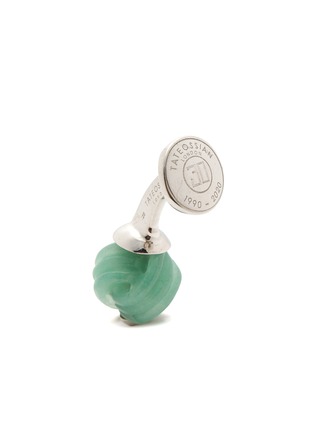 Detail View - Click To Enlarge - TATEOSSIAN - GREEN AVENTURINE HAND CARVED KNOT CUFFLINKS