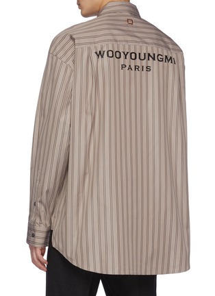 Back View - Click To Enlarge - WOOYOUNGMI - Relaxed Fit Logo Print Cotton Shirt