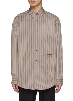 Main View - Click To Enlarge - WOOYOUNGMI - Relaxed Fit Logo Print Cotton Shirt