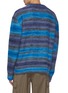 Back View - Click To Enlarge - WOOYOUNGMI - Faded Striped Mohair Blend Knit Crewneck Sweater