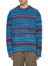 Main View - Click To Enlarge - WOOYOUNGMI - Faded Striped Mohair Blend Knit Crewneck Sweater