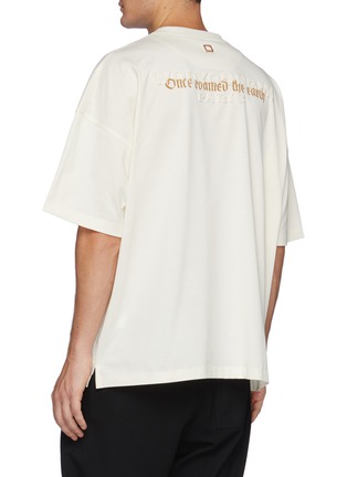 Back View - Click To Enlarge - WOOYOUNGMI - Quote-Appliqued Oversized T-Shirt