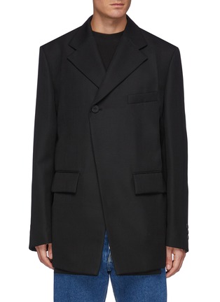 Main View - Click To Enlarge - WOOYOUNGMI - One Button Front Asymmetric Blazer