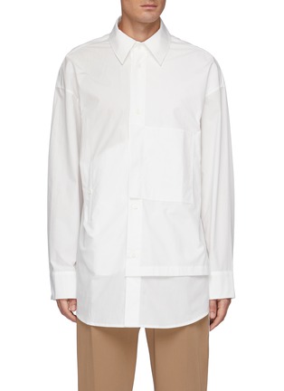 Main View - Click To Enlarge - WOOYOUNGMI - Cotton Shirt With Wrapping Detail