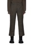Main View - Click To Enlarge - WOOYOUNGMI - Glen Check Creased Rolled Up Wool Pants