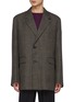 Main View - Click To Enlarge - WOOYOUNGMI - Oversized Prince Of Wales Check Fleece Wool Single Breasted Blazer