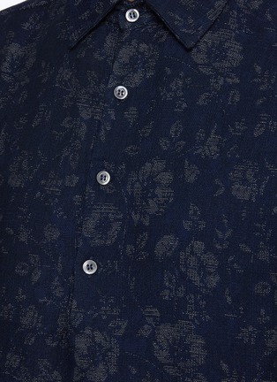  - BARENA - 'Pioppa' Floral Print Short Sleeve Caban Shirt