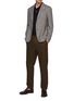 Figure View - Click To Enlarge - LARDINI - Chequered Unlined Single Breasted Wool Blend Blazer