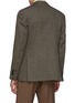 Back View - Click To Enlarge - LARDINI - Patch Pocket Single Breasted Cross Weave Wool Blazer