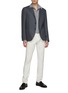 Figure View - Click To Enlarge - LARDINI - Patch Pocket Single Breasted Wool Blazer