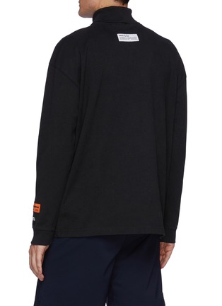 Back View - Click To Enlarge - HERON PRESTON - Long Sleeve Roll Neck T-Shirt