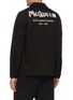 Back View - Click To Enlarge - ALEXANDER MCQUEEN - Contrast Graffiti Logo Embroidered Denim Jacket