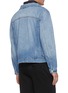 Back View - Click To Enlarge - ALEXANDER MCQUEEN - Double Collar Layered Denim Jacket