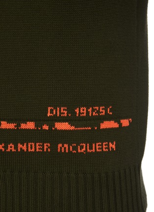  - ALEXANDER MCQUEEN - Logo Jacquard Cotton Sweater