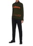 Figure View - Click To Enlarge - ALEXANDER MCQUEEN - Logo Jacquard Cotton Sweater