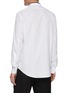 Back View - Click To Enlarge - ALEXANDER MCQUEEN - Contrast Trim Cotton Poplin Shirt