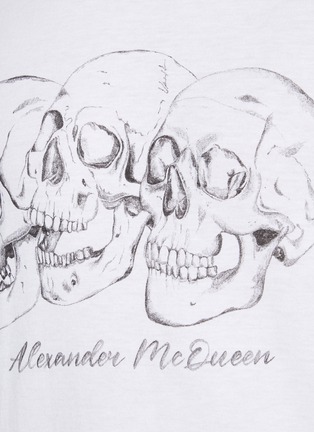  - ALEXANDER MCQUEEN - Skull Print Cotton T-shirt