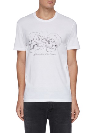 Main View - Click To Enlarge - ALEXANDER MCQUEEN - Skull Print Cotton T-shirt