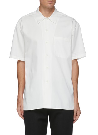 Main View - Click To Enlarge - ALEXANDER MCQUEEN - Graphic skull print short sleeve shirt