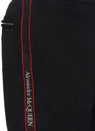  - ALEXANDER MCQUEEN - Side Logo Tape Cotton Jersey Shorts