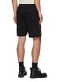 Back View - Click To Enlarge - ALEXANDER MCQUEEN - Side Logo Tape Cotton Jersey Shorts