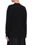 Back View - Click To Enlarge - THE ROW - Long Sleeved Drop Shoulder Crewneck Cotton Sweater