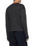 Back View - Click To Enlarge - LEMAIRE - Crewneck Merino Wool Blend Ribbed Knit Drop Shoulder Sweater