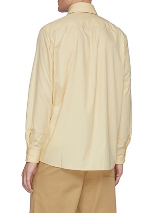 Back View - Click To Enlarge - LEMAIRE - Straight Collar Cotton Shirt