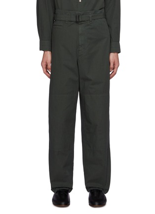 Main View - Click To Enlarge - LEMAIRE - Belted Multi Panel Cotton Pants