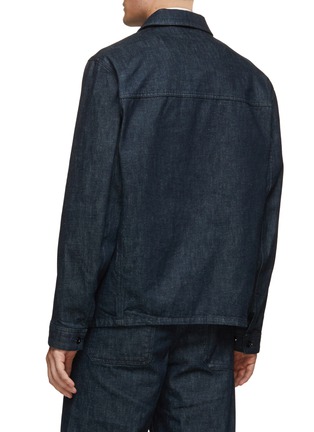 Back View - Click To Enlarge - LEMAIRE - Double Slanted Chest Pocket Denim Overshirt