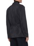 Back View - Click To Enlarge - LEMAIRE - Belted Convertible Shawl Collar Double Breasted Silk Blend Blazer