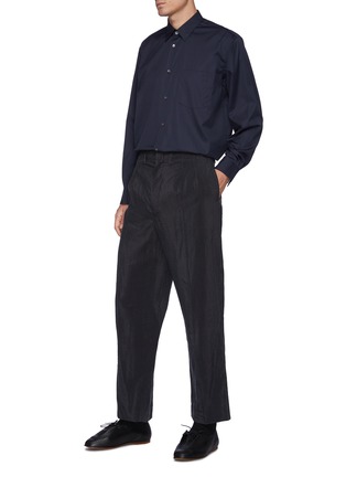 Figure View - Click To Enlarge - LEMAIRE - Dry Silk Blend Pleated Pants