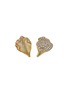 Main View - Click To Enlarge - ANABELA CHAN - Gold Petal' Lab-grown gemstone Recycled Aluminium Stud Earrings