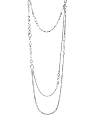 Back View - Click To Enlarge - JOHN HARDY - Classic Chain Sterling Silver Remix Hero Transformable Necklace — Size 34