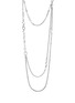 Back View - Click To Enlarge - JOHN HARDY - Classic Chain Sterling Silver Remix Hero Transformable Necklace — Size 34