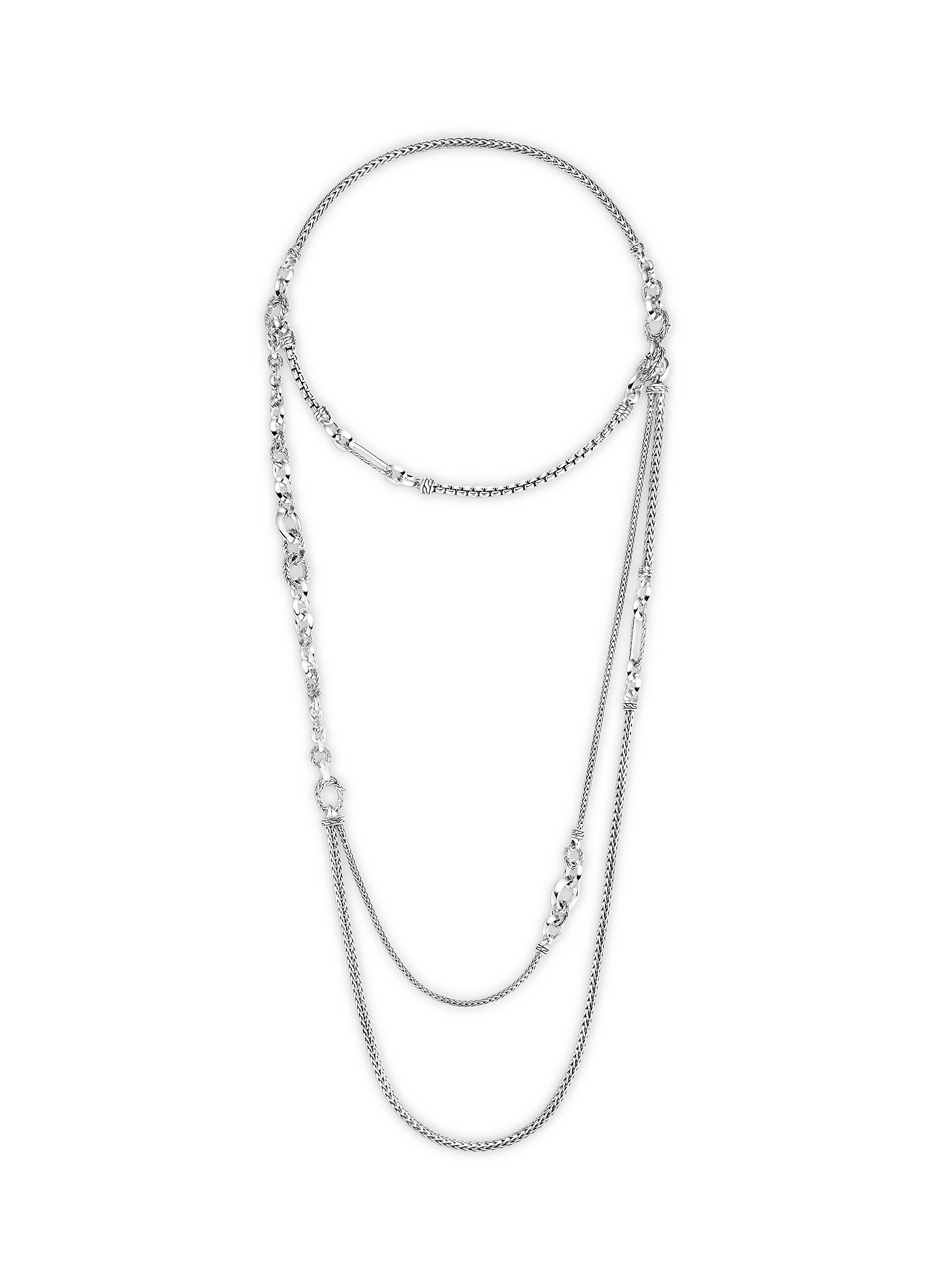 Classic Chain Sterling Silver Remix Hero Transformable Necklace - Size 34